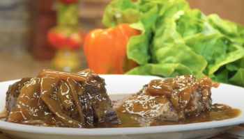 Giba de Res en Salsa